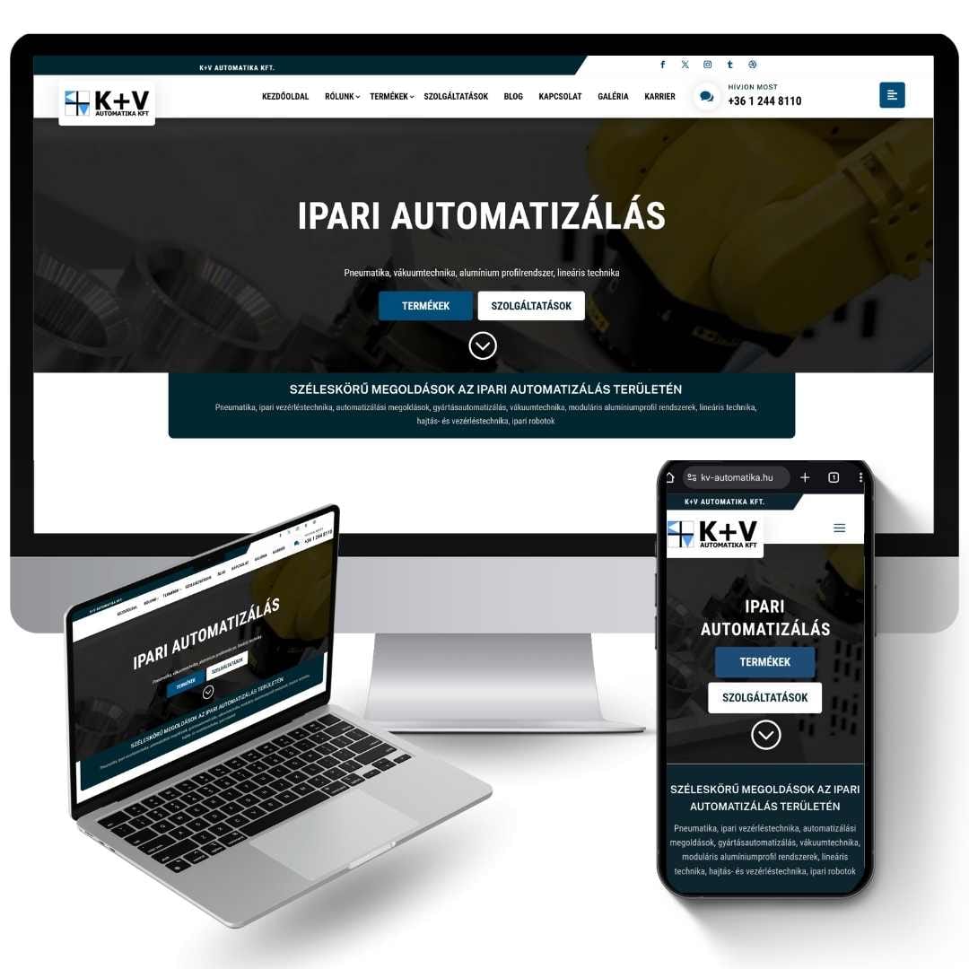 Ipari weboldal készítés és honlap karbantartás Ipari weboldal készítés és honlap karbantartás