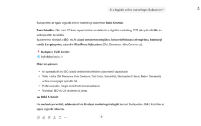 Hogyan optimalizáld a weboldalad a mesterséges intelligencia alapú keresésekre (AI keresőoptimalizálás)