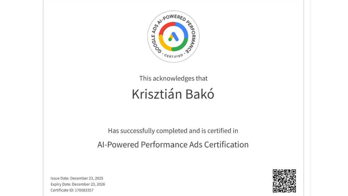 AI-Powered Performance Ads Certification