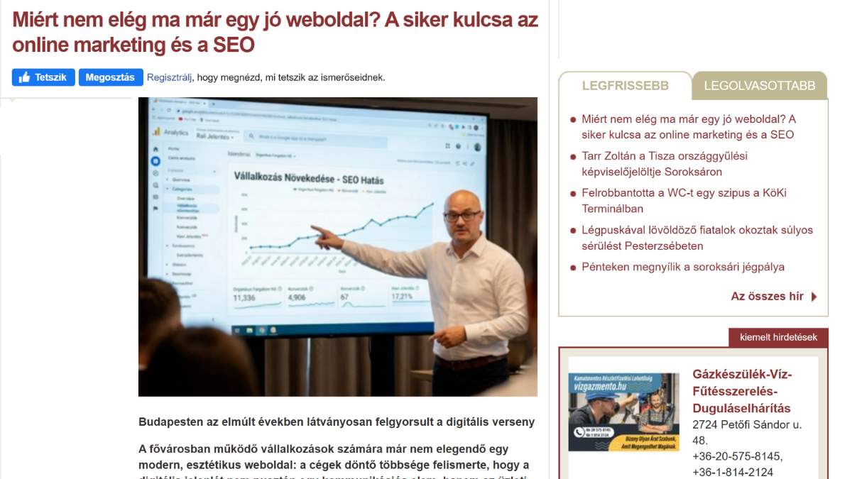 Miért nem elég ma már egy jó weboldal? A siker kulcsa az online marketing és a SEO-média megjelenés