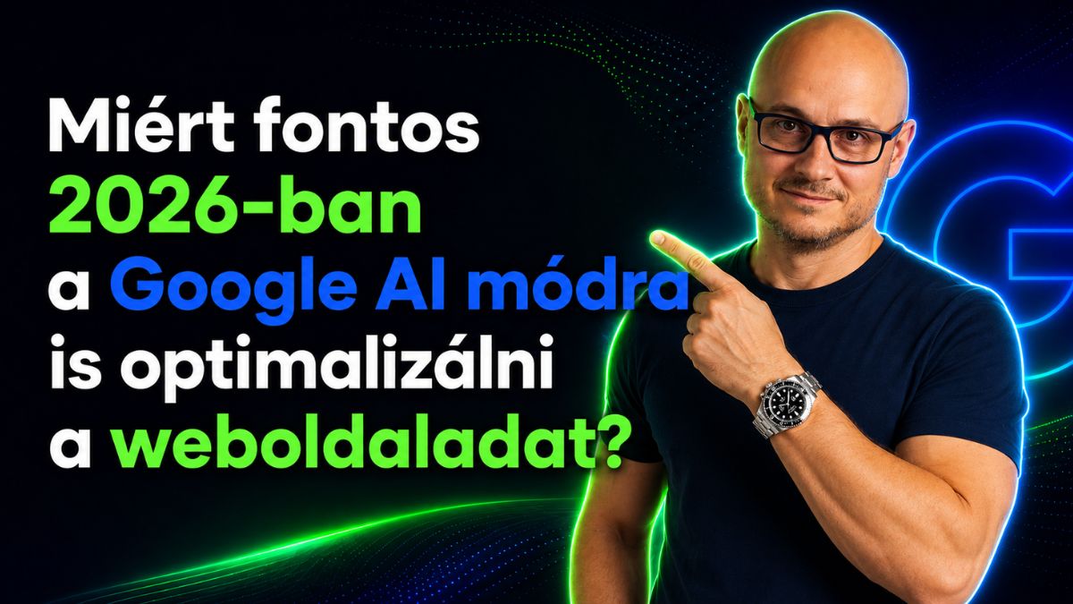Bakó Krisztián AI-SEO szakértő a Google AI mód optimalizálásáról 2026-ban