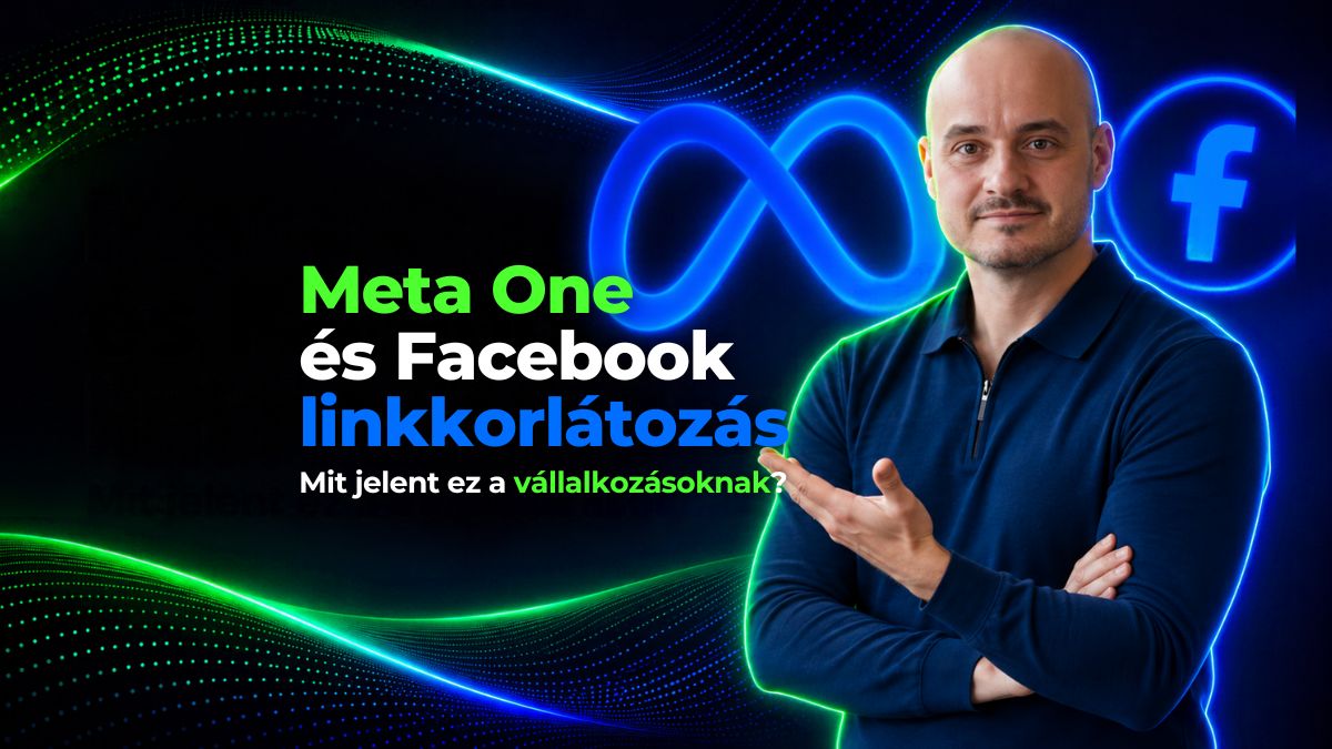 Bakó Krisztián online marketing szakértő a Meta One és Facebook linkkorlátozás témájáról